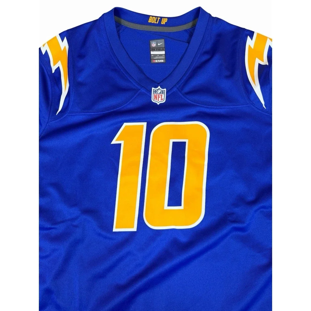 Nike Justin Herbert #10 Los Angeles Chargers NFL On Field Jersey Men XXL Blue